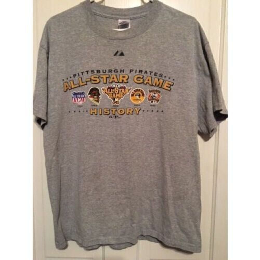 PITTSBURGH PIRATES ALL STAR GAME HISTORY SIZE LARGE T-SHIRT